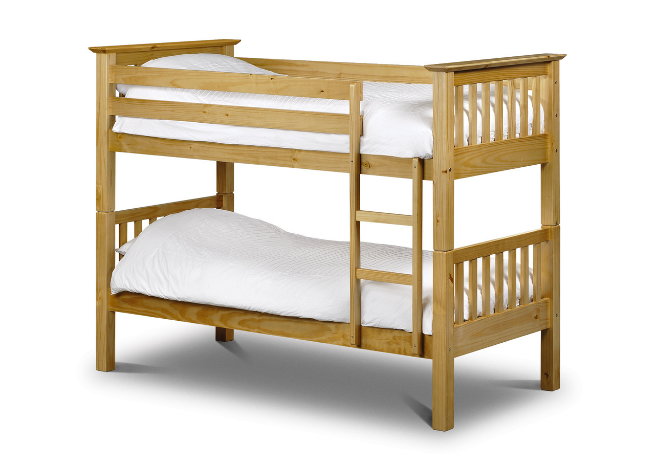 Barcelona Bunk Bed-Pine - Ideal Furniture