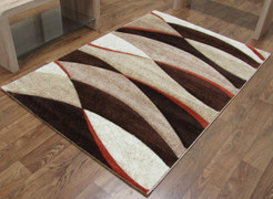 Tempo Wave Collection Rug-Brown/Terra (67x240cm)