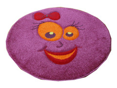 Splash Kids Collection Rug-Pink Smiles (80x80cm)