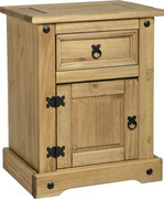 Corona 1 Drawer 1 Door Bedside Chest