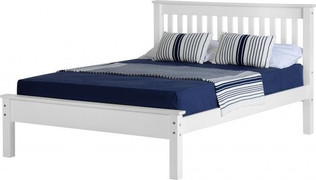 Monaco 4'6'' Bed Low Foot End-White