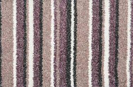 The Noble Stripe Collection Carpet- Lavender 55