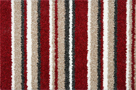 The Noble Stripe Collection Carpet- Red Alert 15
