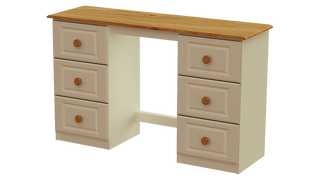 Annagh Ivory 6 Drawer kneehole Dressing Table