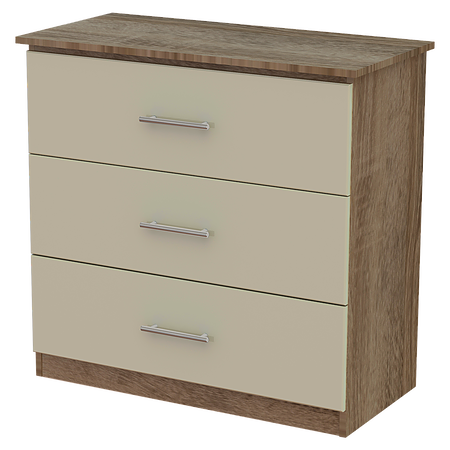 Iona 3 Deep Drawer Chest Ideal Furniture