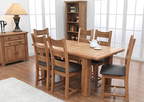 Solid & Veneer Weathered Oak.