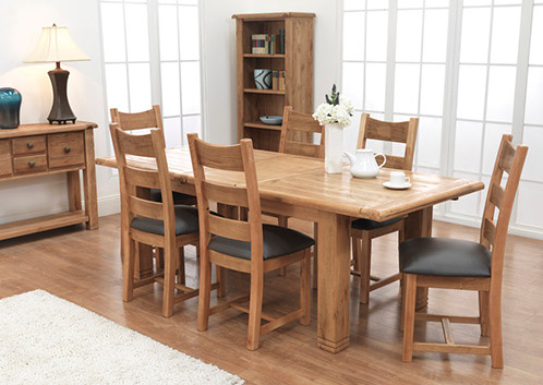 Solid & Veneer Weathered Oak.