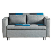 Aspen Sofa Bed-Blue Check