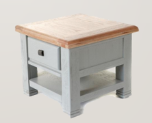 Danube French Grey Lamp Table With Drawer