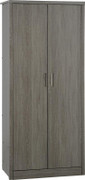 Lisbon darkwood 2 Door Wardrobe