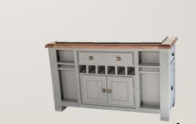 Danube French Granite Large Kitchen Island