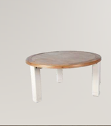 Danube White Round Dining Table