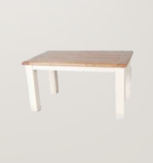 Danube White Dining 150cm x 90cm Table-Fixed Top