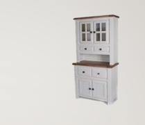 Danube White Small Buffet and Hutch