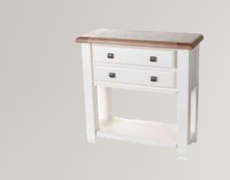 Danube White Small Console Table