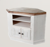Danube White Corner TV Unit