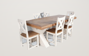 Maximus White Dining Set (190 cm)