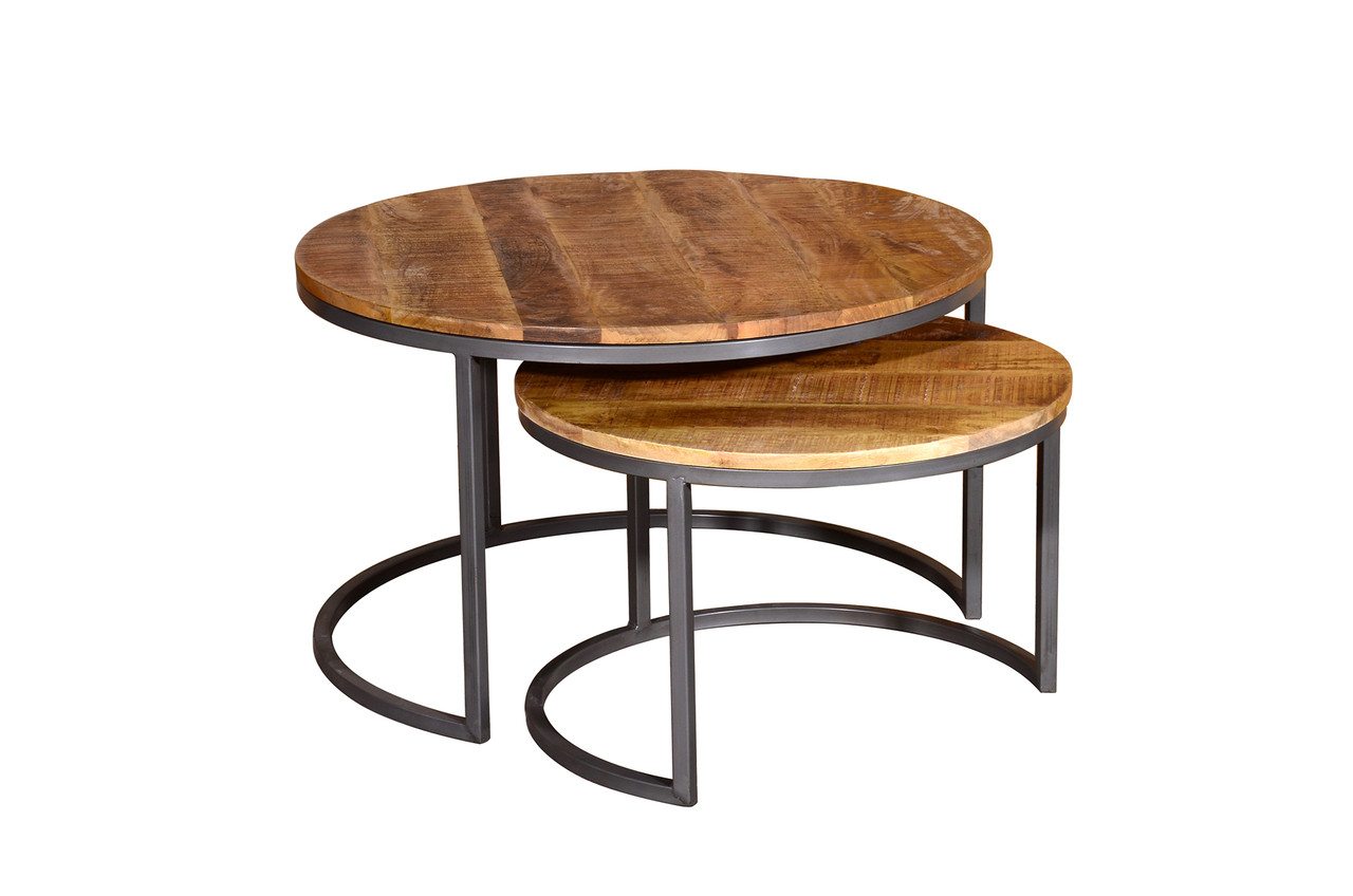 Signature Design By Ashley Sandlingr Round Table Set Includes Table 2 End Tables Rustic Brown Farmhouse Goals
