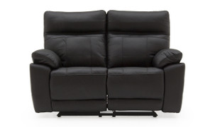 Positano 2 Seater Recliner-Black