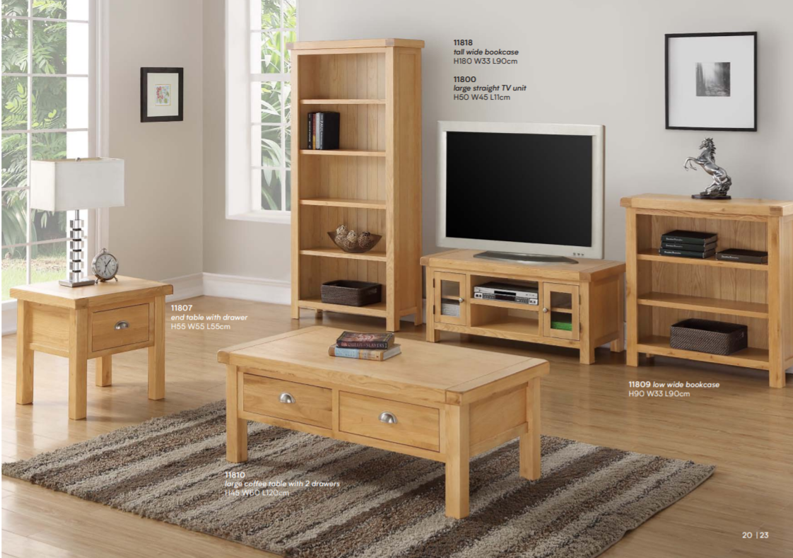 Newbridge Large Coffee Table With 2 Drawers Ideal Furniture