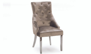 Belvedere Dining Chair-Champagne Velvet