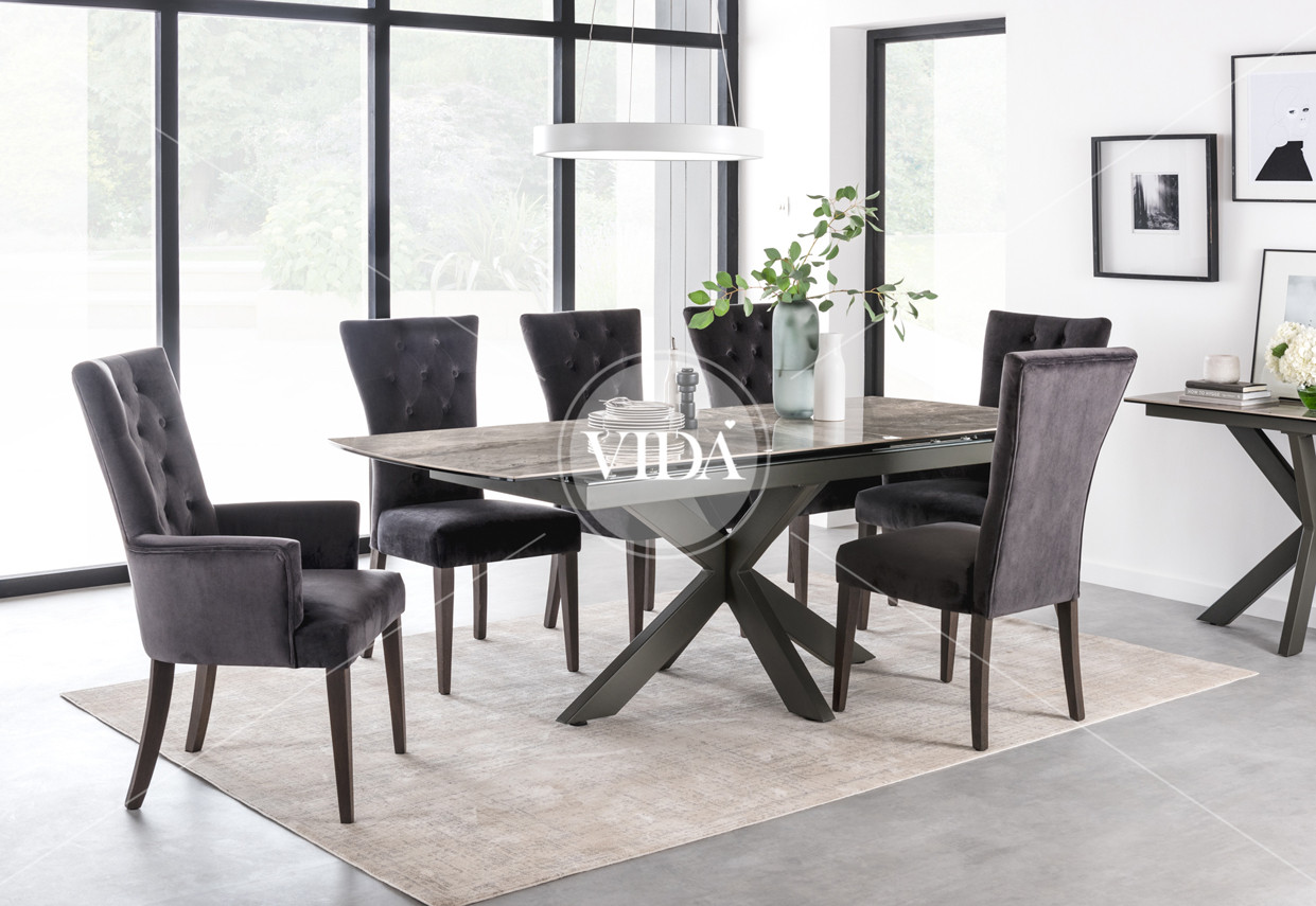 Valerius Dining Table Ext 170 220 Cm Ideal Furniture
