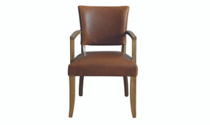 Duke Arm Chair-Tan Brown