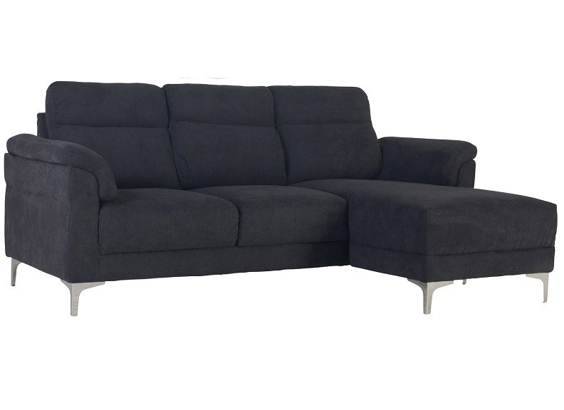 Roxy Corner Suite Dark Grey Ideal Furniture