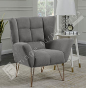Lacy light grey Occasional Armchair