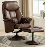 Kenmare Chair and Footstool-Tan