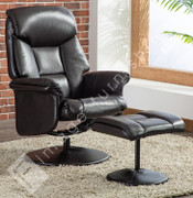 Kenmare Chair and Footstool-Ocean Blue