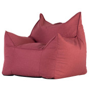 Union Fabric Bean Chair-Red