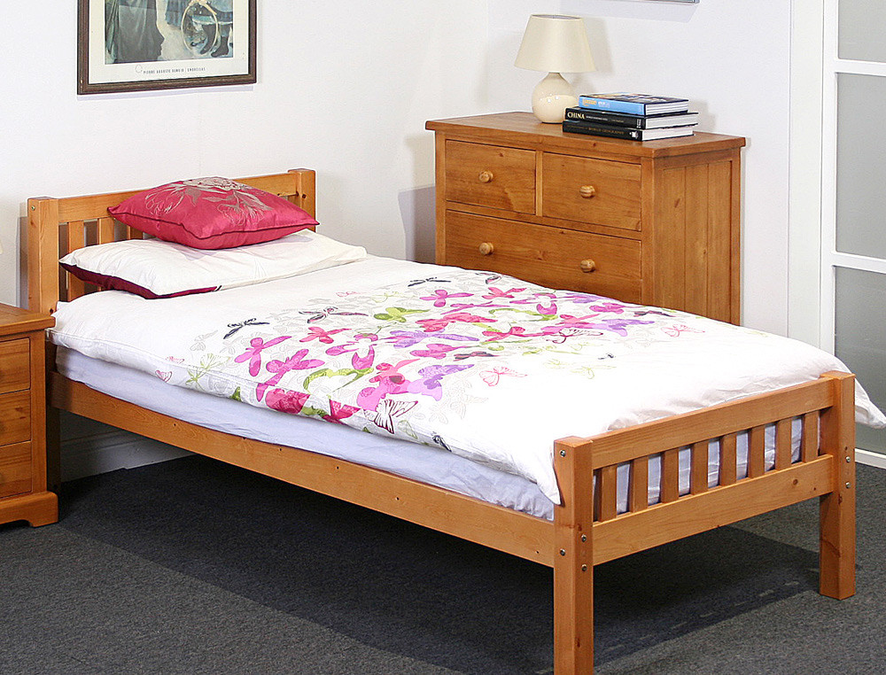 Katie 4 6 Bed Honey Pine Ideal Furniture
