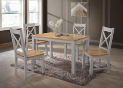 Rochester 4' Dining Set-Grey Table + 4 chairs