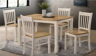 Bolton Dining Set-cream/oak