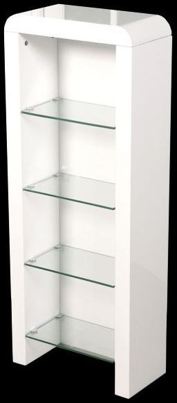 Clarus White Dvd Storage Unit Ideal Furniture