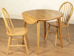 Hanover Country Drop Leaf Dining Set table and 2 chairs