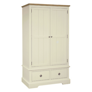 Meghan Oak Double Wardrobe & 2 Drawers