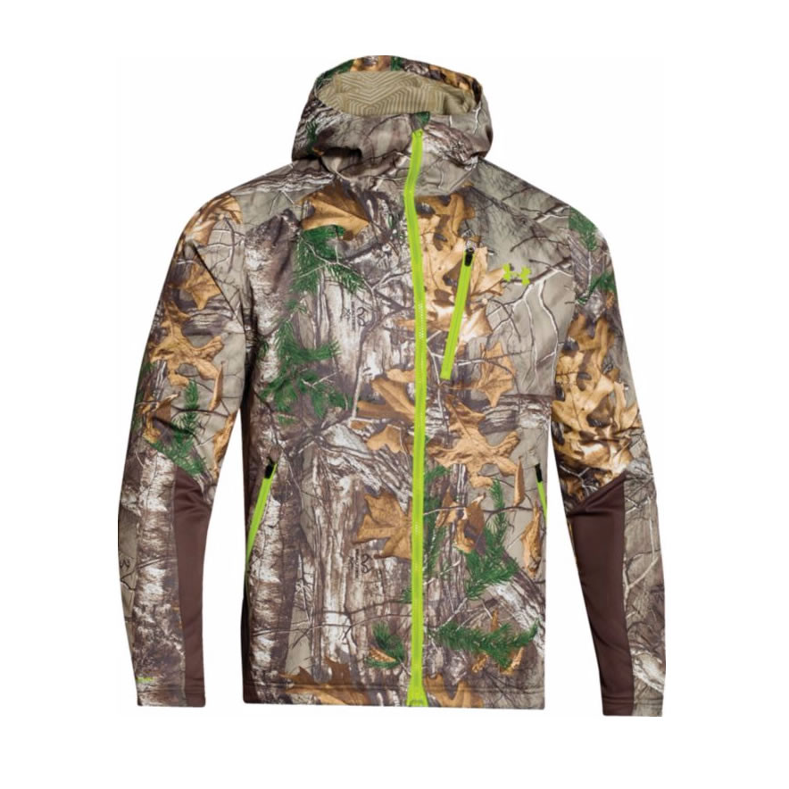 New Under Armour UA 1/4 Zip Infrared Jacket Hunting Camo Realtree Xtra M/L 