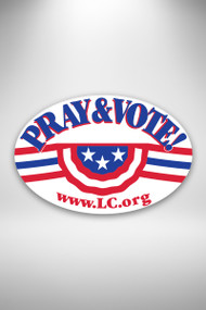 Pray & Vote  bumper sticker