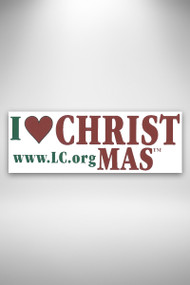 I Love CHRISTmas bumper sticker