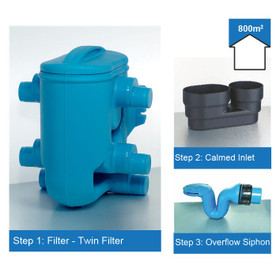 Rainwater Harvesting Filter Kit for roof areas up to 800m2. 