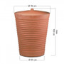 Dimensions of the 275L Terracotta Planter Effect Waterbutt