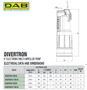 DAB Divertron Technical Data and Dimensions for 1000 and 1200 pumps.