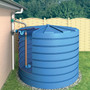 Overflow Siphon (Uno) in an Above Ground Rainwater Harvesting System.