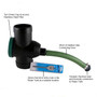 Filter Collector Universal comes with 30cm of Connecting Hose and 32mm Drill Bit.