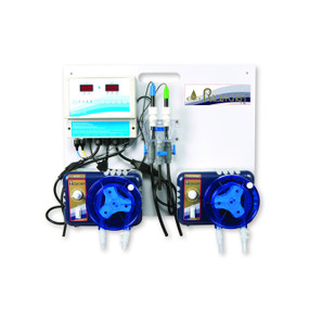 Sistema de todo en uno para monitoreo y control dos fuentes de desinfectante con pH digital / sistema ORP dual para piscinas spas y jacuzzis ROLA-CHEM