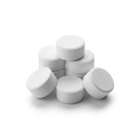 Cloro en Pastillas de 1" al 65% – Desinfectante de Agua y Superficies (Cuñete 45 kg)
