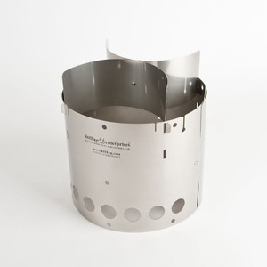 Littlbug Senior wood backpacking stove shown assembled.