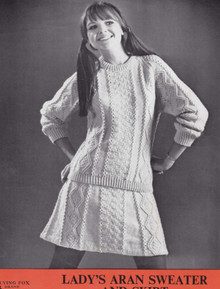 Vintage Ladies Aran Sweater and Dress